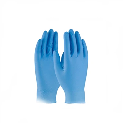 Одноразовые водонепроницаемые голубые нитрий ПВХ Смешанные виниловые синтетические перчатки
